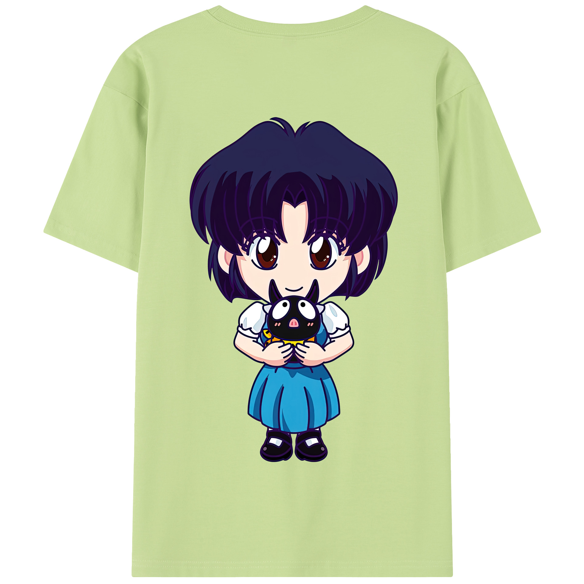 （画像用） 美少女戦士セーラームーン 水野 亜美 みずの あみ Sailor Moon Mizuno Ami 綿100％半袖Tシャツ（背面プリント）